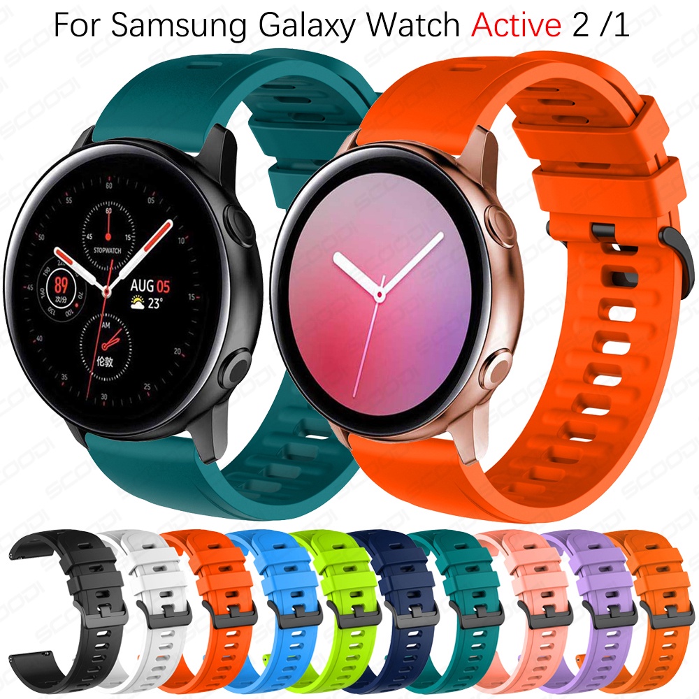 Dây đeo silicon mềm cho đồng hồ thông minh Samsung Galaxy Watch Active 2 1 40mm 44mm