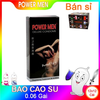 Bao cao su Powermen Dotted 12 hộp 12