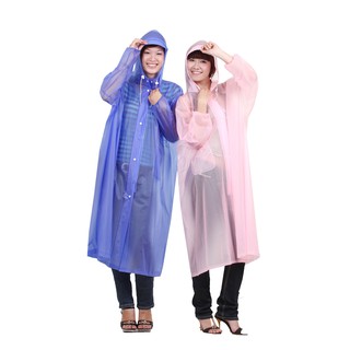 Áo mưa dây kéo trong màu ngẫu nhiên