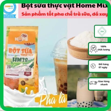 Bột sữa bột kem béo Home Mix (HM38) Bịch 1kg  Bột béo, pha trà sữa, bột trà sữa, làm trà sữa tự pha ngon hơn Bone, MT35