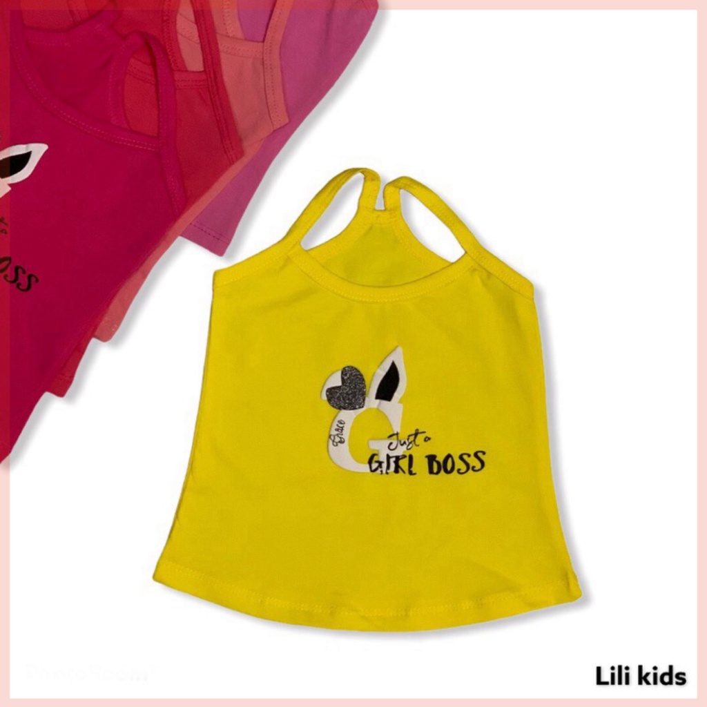 Áo 2 Dây Bé Gái, Chất Co Dãn Hoạ Tiết Siêu Xinh 8kg Đến 20kg