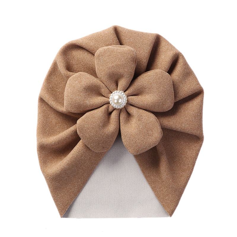 Mũ Beanie Thắt Nút Hoa Xinh Xắn Cho Bé Gái 0-2 Tuổi