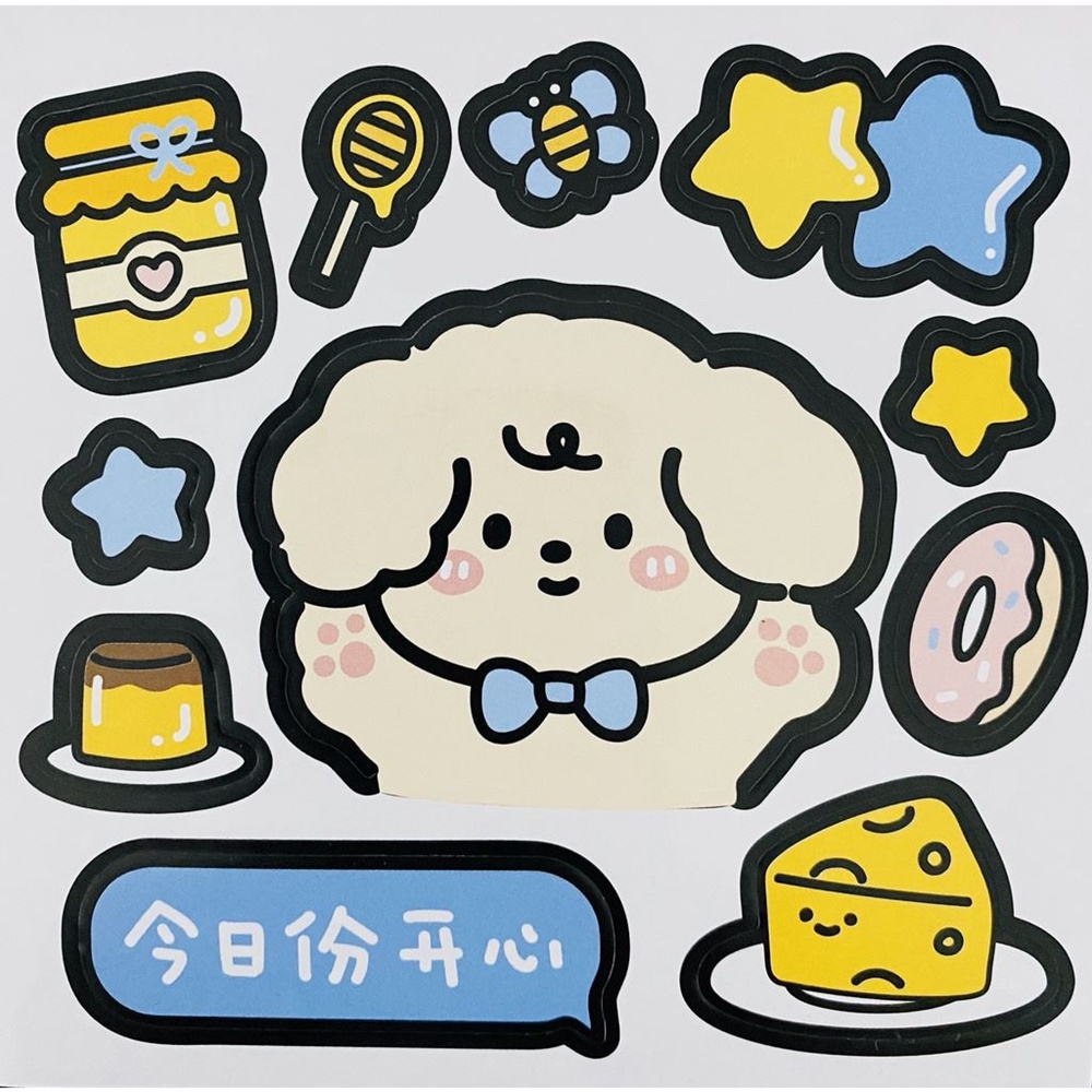 Miếng Dán Bình Nước Diy Họa Tiết Hoạt Hình Đáng Yêu