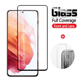 Ốp Điện Thoại Kính Cường Lực 2 Trong 1 Cho Samsung Galaxy S21 S20 Plus S20 + S21 + S20 S21 Ultra