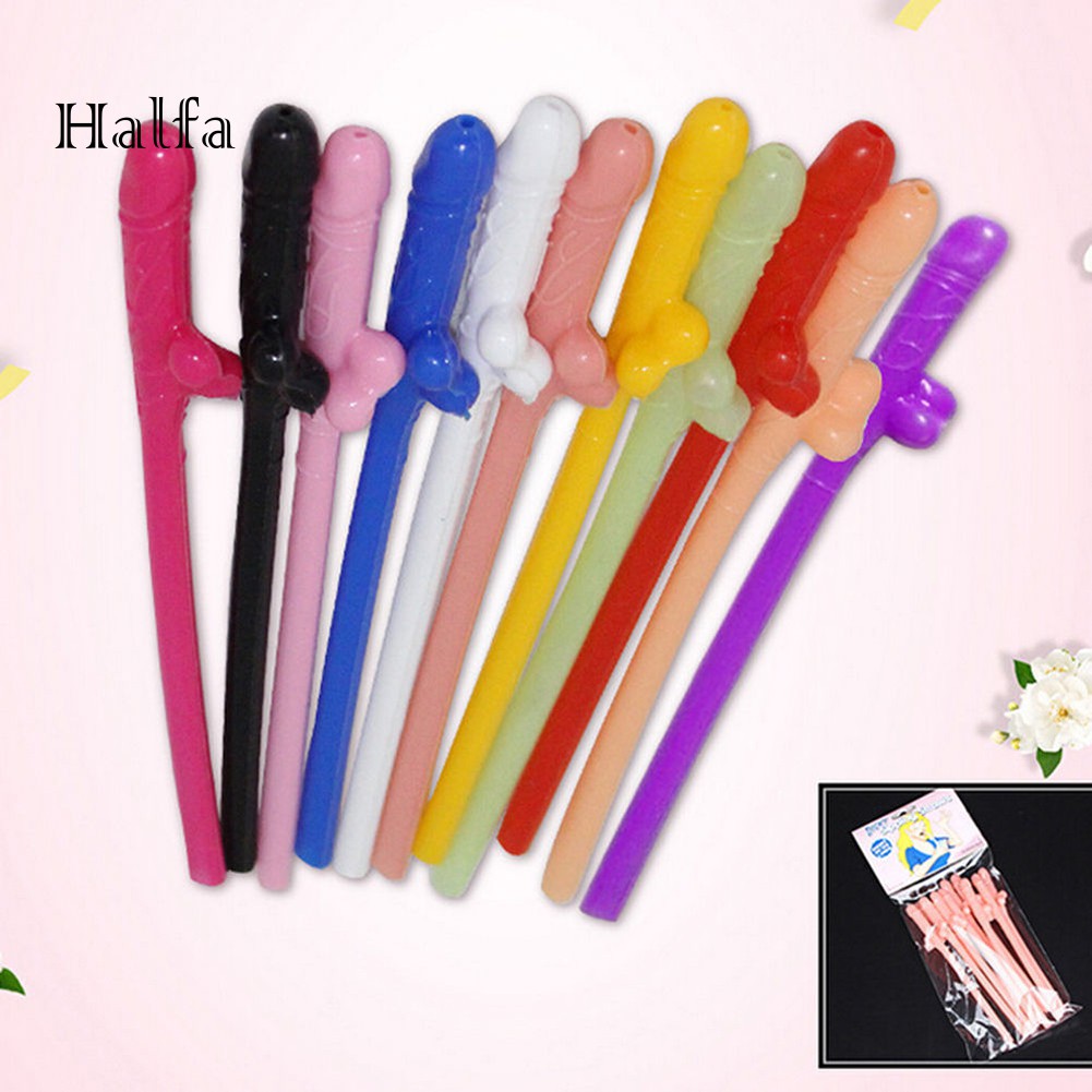 Set 10 Ống Hút Kiểu Dáng Độc Đáo Dễ Thương