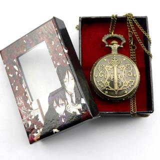 Đồng Hồ Bỏ Túi Vintage Họa Tiết Sebastian Michaelis Hoạt Hình Chất Lượng Cao
