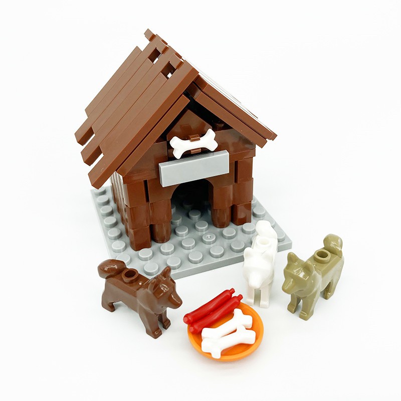 Đồ Chơi Lắp Ráp Ngôi Nhà Chú Chó kennel Tương Thích Với Lego City