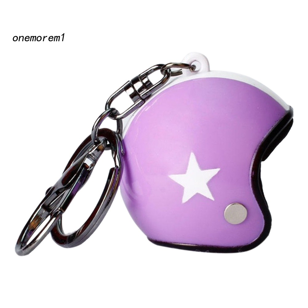 Móc chìa khóa hình mũ bảo hiểm mini ngộ nghĩnh đáng yêu