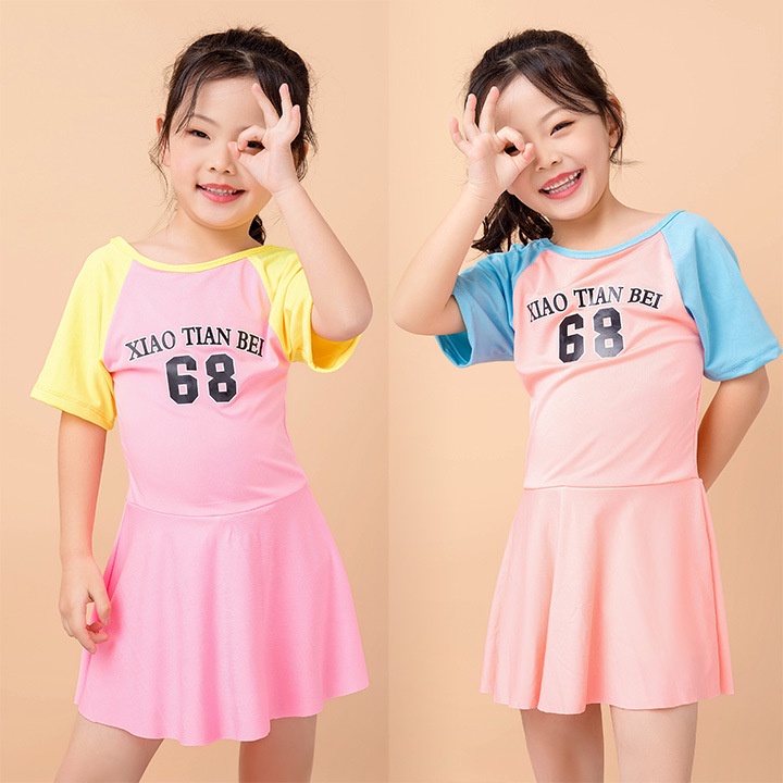 Bộ Đồ Bơi Một Mảnh Thời Trang Dành Cho Bé Gái 5-8 Tuổi