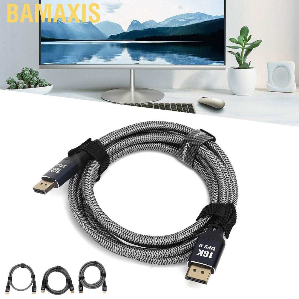 Dây Cáp Chuyển Đổi Bamaxis Displayport 2.0 Dvi Hd 16k At 60hz Cho Màn Hình Chiếu / Màn Hình Máy Chiếu / Tv / Màn Hình Máy Tính