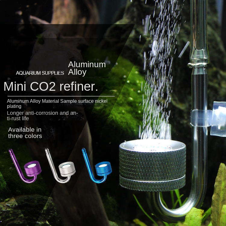 Dụng Cụ Bơm Oxy Bằng Hợp Kim Nhôm carbon dioxide Cho Bể Cá Cảnh co2