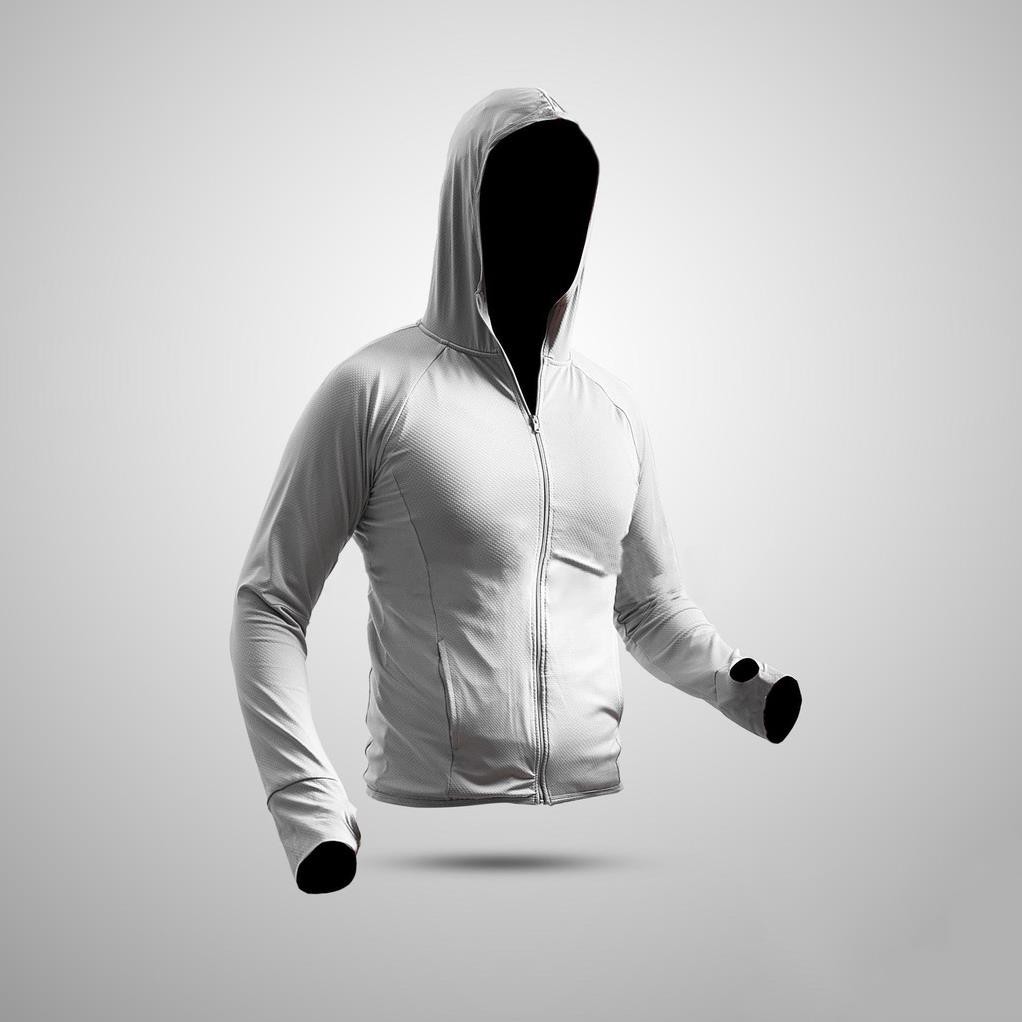 Áo chống nắng nam cao cấp vải lỗ kim thông hơi có túi đựng