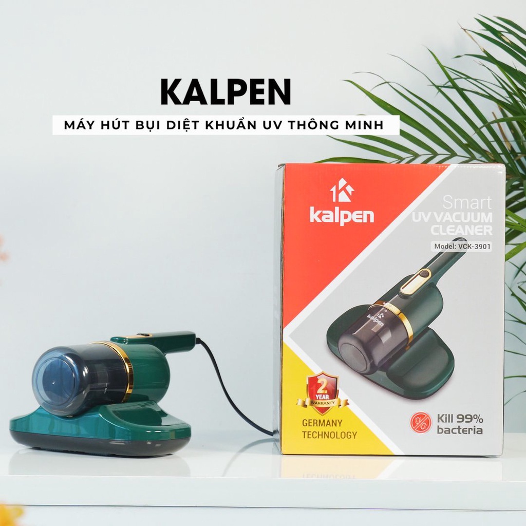 Máy Hút Bụi Đệm Diệt Khuẩn UV Kalpen VCK 3901, diệt 99.9% vi khuẩn - Bảo hành chính hãng 24 tháng