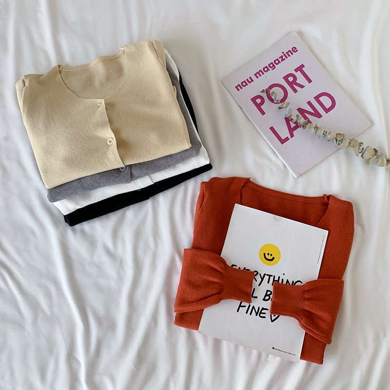 Áo Len Dài Tay Cổ Tim Phong Cách Hàn Quốc Thanh Lịch Dành Cho Nữ | BigBuy360 - bigbuy360.vn