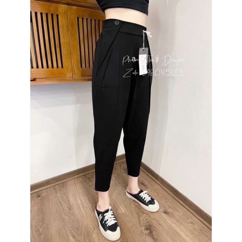 HOT ! Quần BOM cạp chữ hit hot, chất tăm lạnh , Quần Bagy cạp chữ siêu đẹp