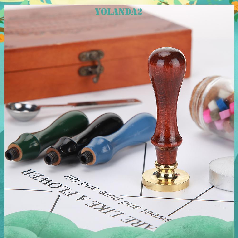 Tay Cầm Gắn Con Dấu Bằng Gỗ Phong Cách Cổ Điển