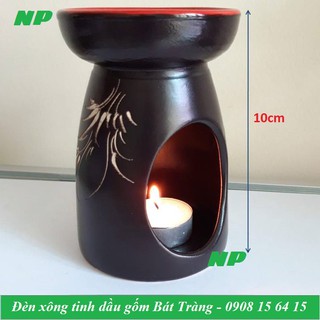 Đèn xông tinh dầu gốm sứ Bát Tràng dùng nến