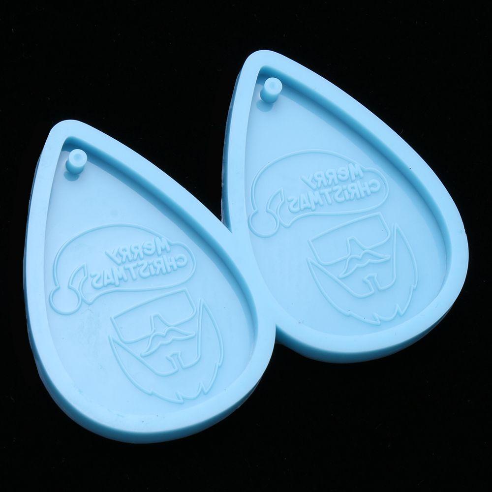 WTTLE Khuôn Silicone Làm Bông Tai Bằng Epoxy UV Hình Giáng Sinh