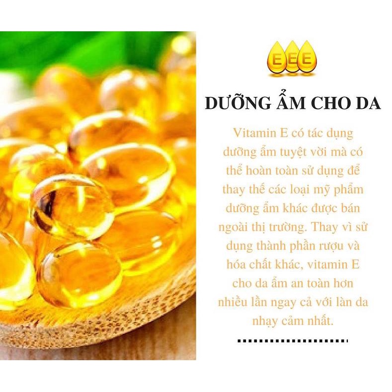 Vitamin E Tinh Khiết 10ML - Nguyên Liệu Mỹ Phẩm Dưỡng Da