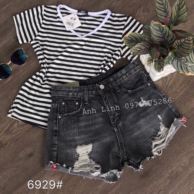 QUẦN SHORT JEAN NỮ RÁCH