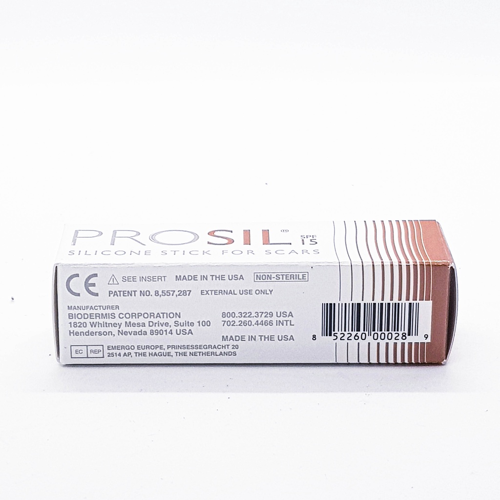 Kem sẹo ProSil 100% Silicon Gel 4,25g USA/SPF15+ Giảm thâm sẹo Biodermis Dạng Thỏi Tiện Lợi