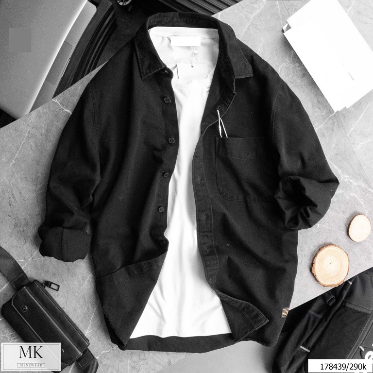 [ẢNH THẬT] Sơ Mi Kaki Nam Basic