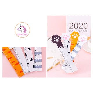 Thước kẻ chân mèo cute emm emm