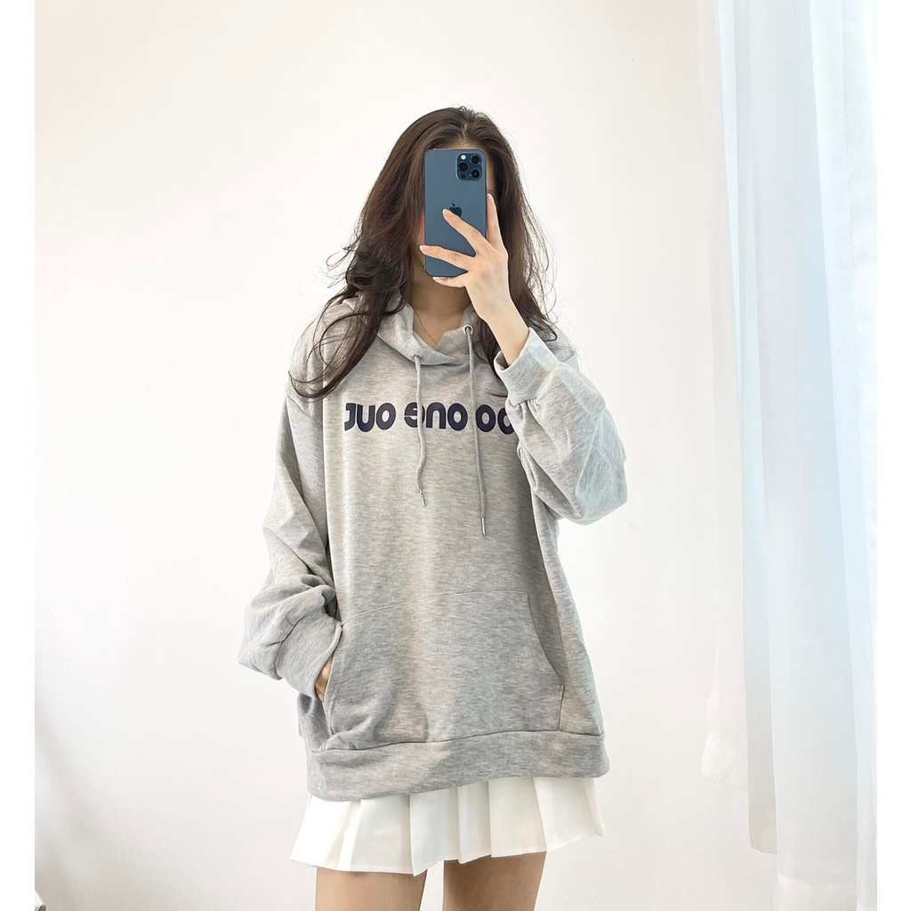 Áo hoodie da cá chữ ngực  thời trang Miho house
