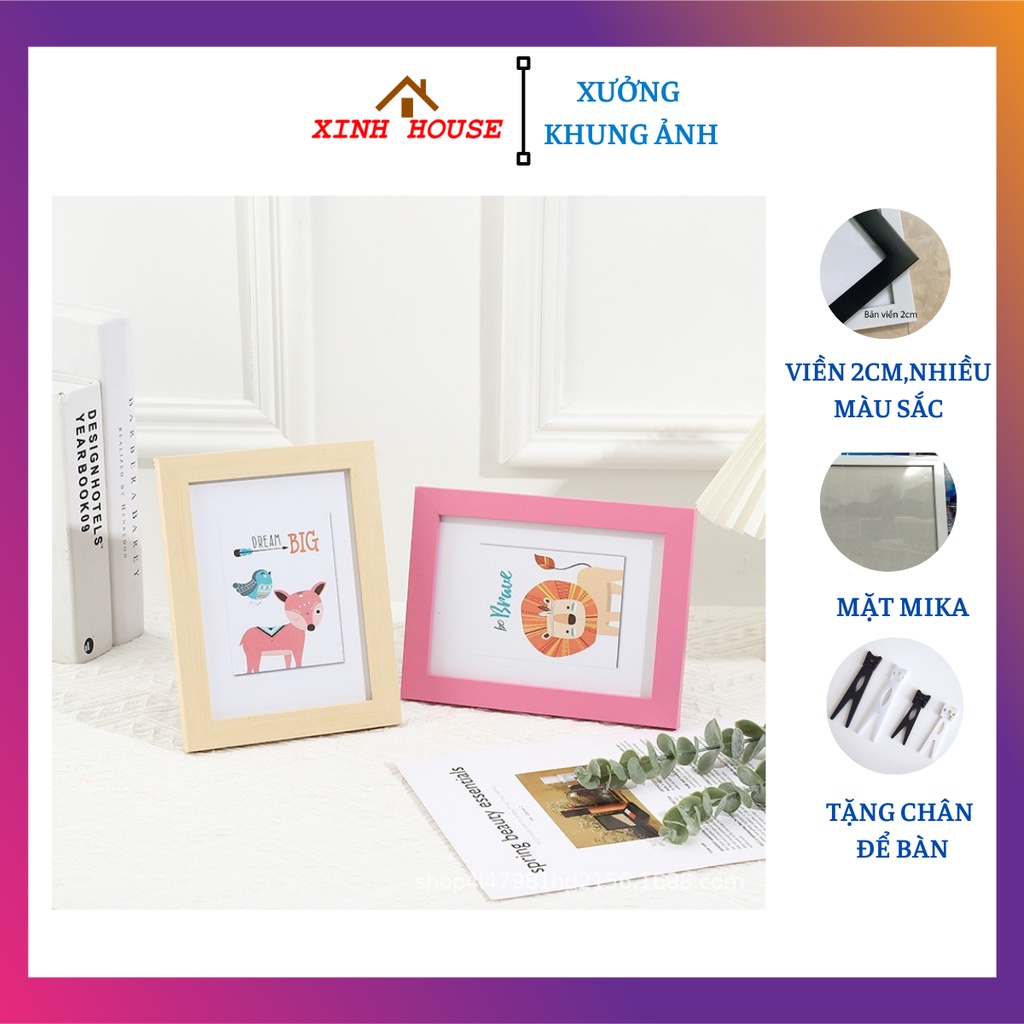 Khung ảnh để bàn 10x15, 13x18, 15x21 kèm chân chống - In ảnh theo yêu cầu khung hình để bàn cao cấp