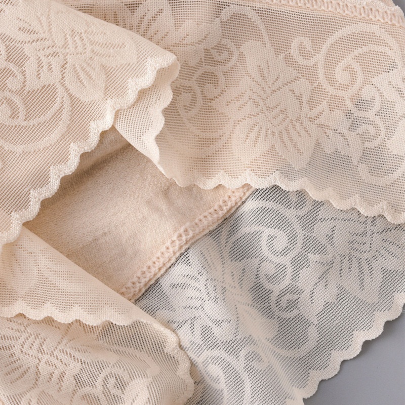 Quần Lót Định Hình Nâng Mông Lưng Cao Phối Ren Không Đường May Cho Nữ