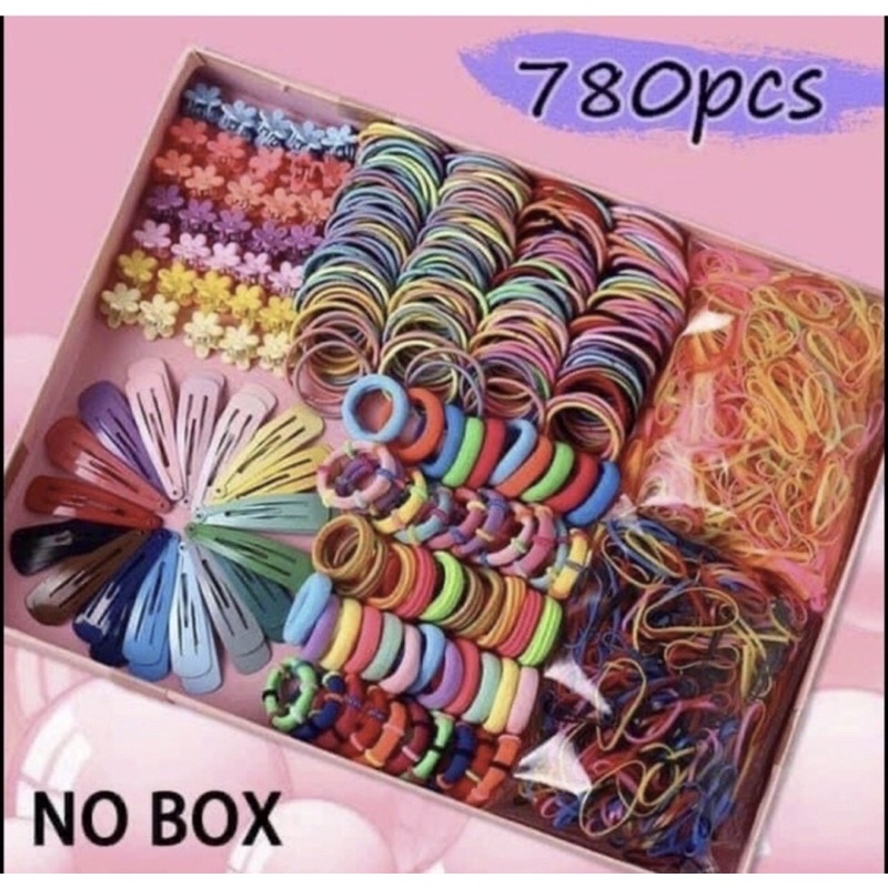Kẹp tóc, cột tóc, dây buộc tóc sét 780 chi tiết kẹp tóc cho bé