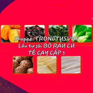 [BEST-SELLER] LẨU TỰ SÔI BÒ RAU CỦ TÊ CAY [CÓ SẴN]