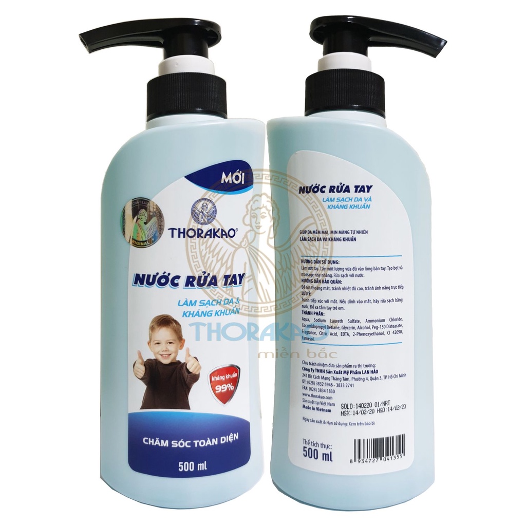 Nước rửa tay Thorakao 500ml