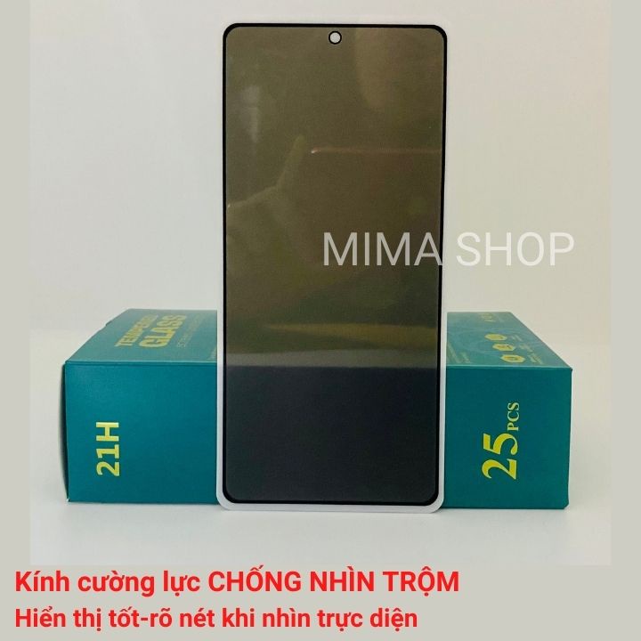 Kính cường lực Chống nhìn trộm Xiaomi Poco C40/X3/X3 GT/X3 PRO/X3 NFC/F3/F3 PRO/M3/M3 PRO/M4 PRO/X4 GT/X4 PRO-Full màn