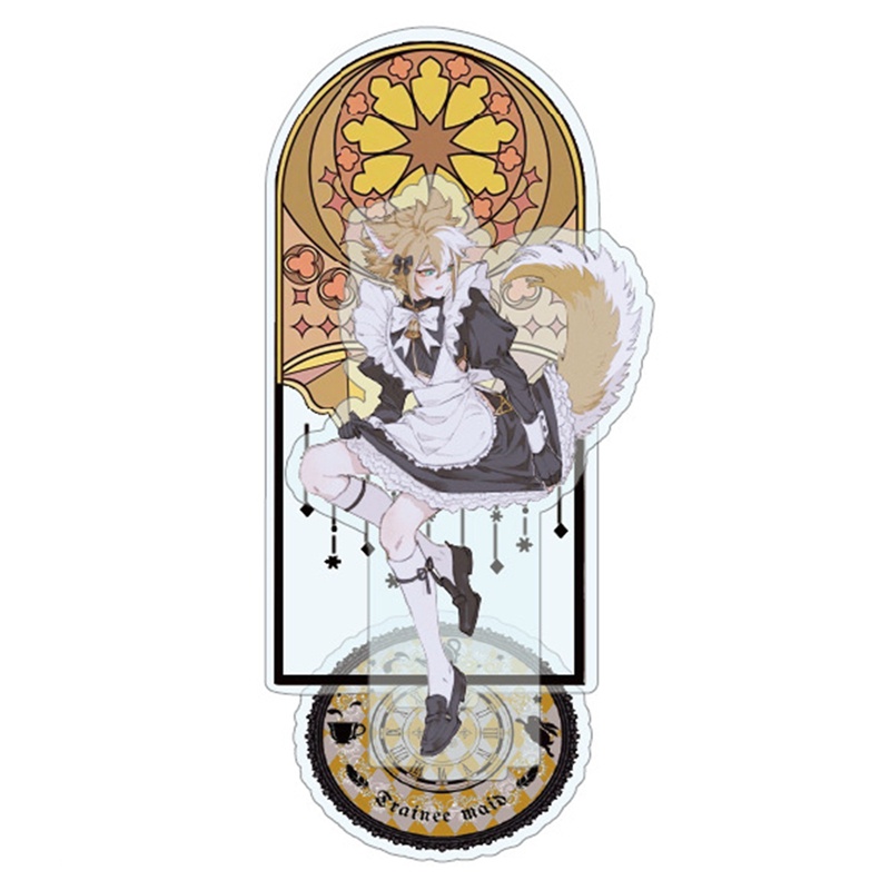 Mô hình standee GENSHIN IMPACT ver HẦU GÁI MAID tượng acrylic game mica chibi trưng bày