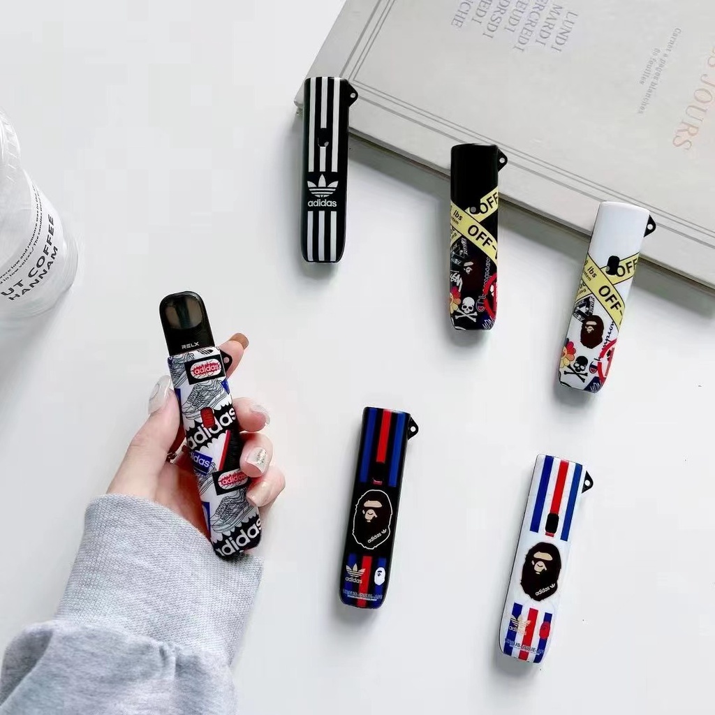 Áo Khoác Ngoài Đường Phố Adi OFF RELX RELX★Ốp Điện Thoại Mềm Nhám Chống Sốc Bảo Vệ Cho relx Generation Thế Hệ 4 Thế Hệ 5