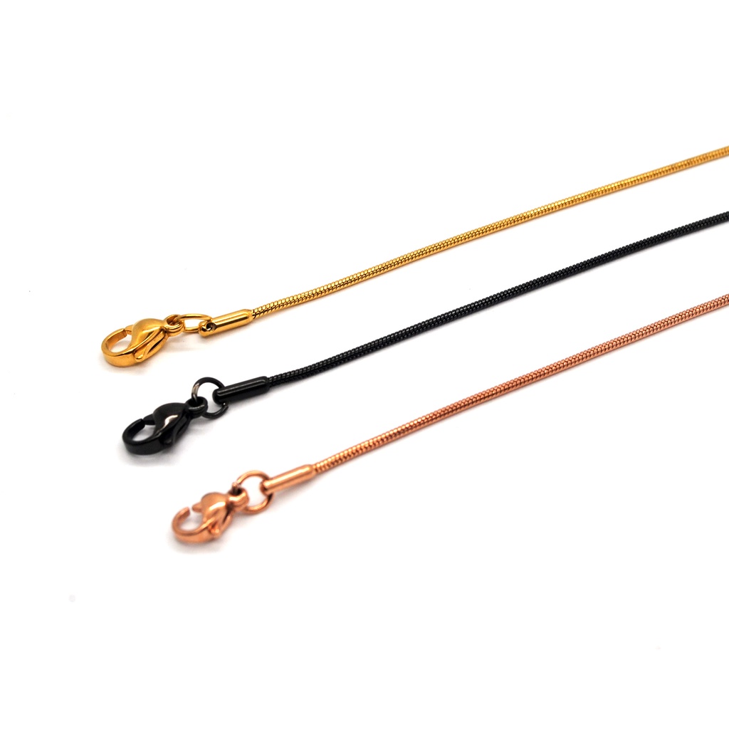 Dây chuyền nữ hàn quốc kiểu mì vuông bằng titan không đen vĩnh viễn - DCTT22019-2