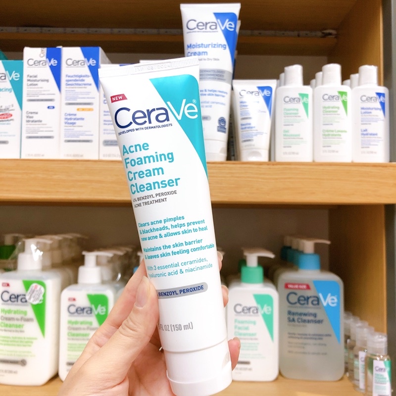 Sữa Rửa Mặt CeraVe Acne Foaming Cream Cleanser