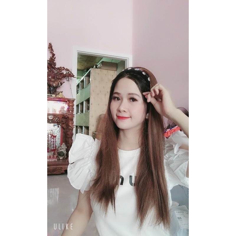 tóc giả cài thẳng❤️-freeship