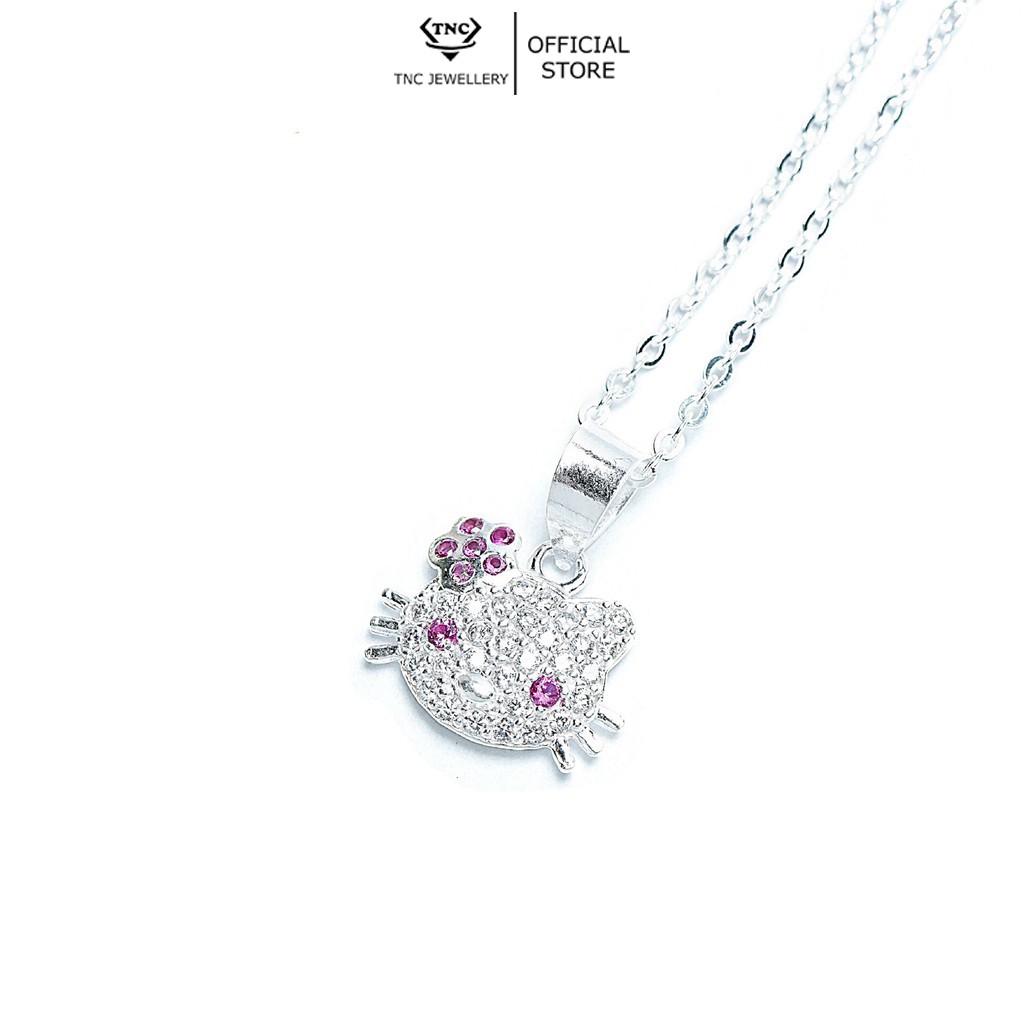 Dây chuyền bạc cho bé gái hình Hello Kitty -Trang sức TNC Jewellery
