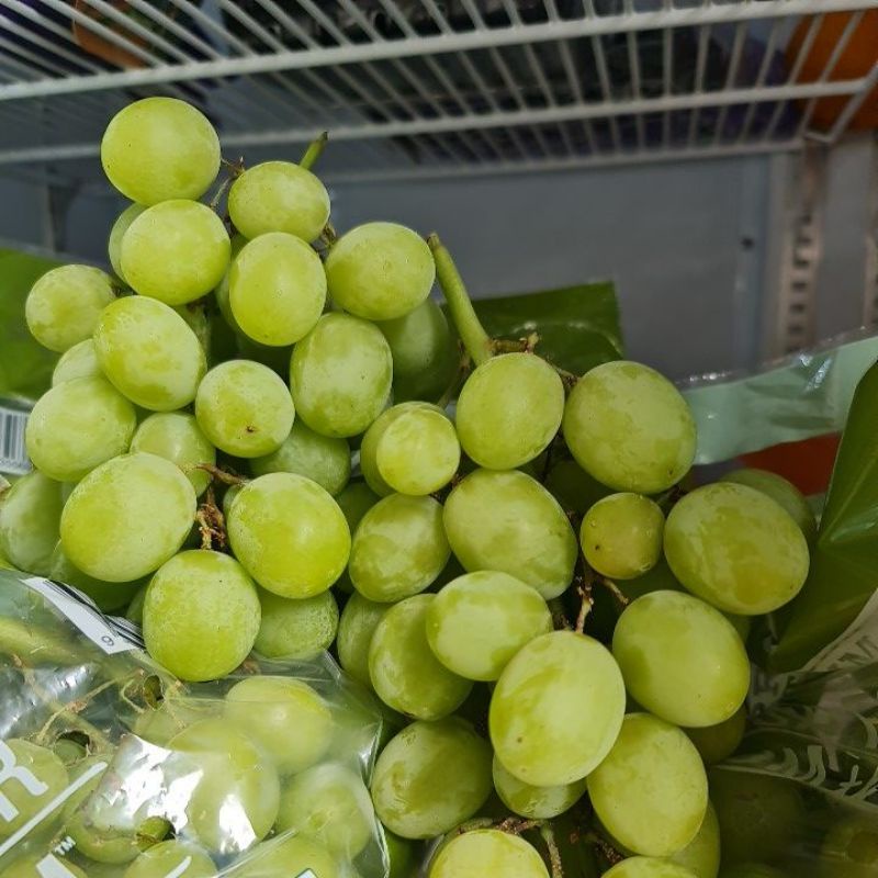 Nho xanh Austra hàng bay tươi ngon, giòn ngọt