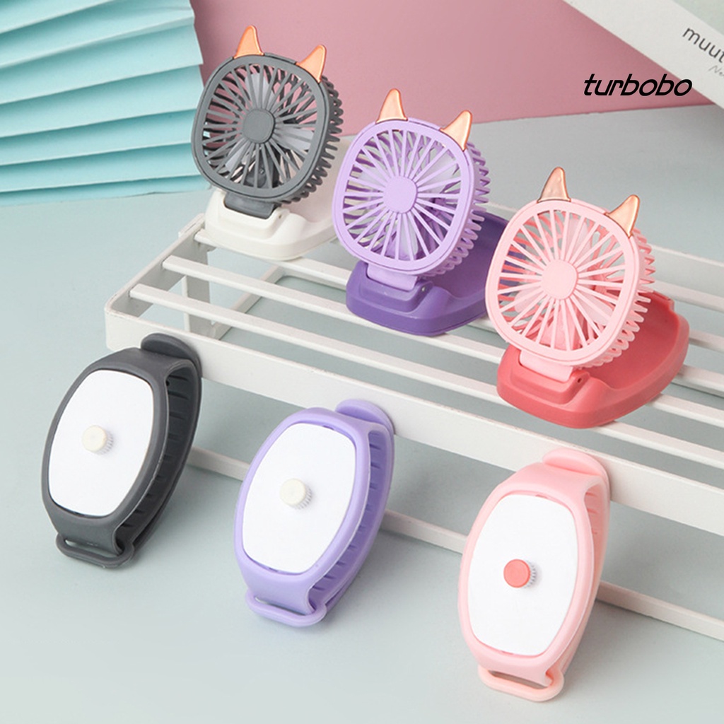 Quạt Làm Mát Kiểu Đồng Hồ Đeo Tay Turbobo Sạc USB Thiết Kế Hoạt Hình Sáng Tạo Cho Trẻ Em