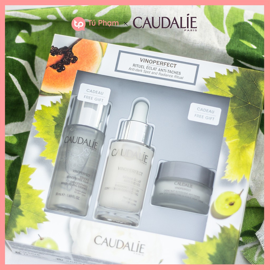 Bộ Sản Phẩm 3 Món Caudalie Vinoperfect Anti-dark Spot and Radiance Ritual