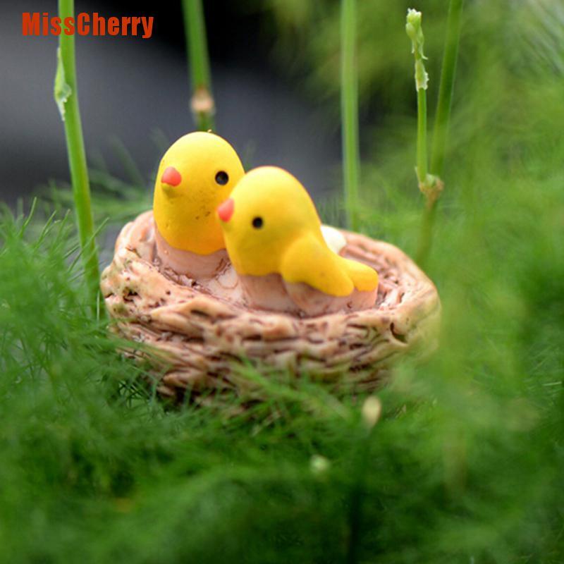 Tổ Chim Mini Bằng Nhựa Dùng Trang Trí Tiểu Cảnh