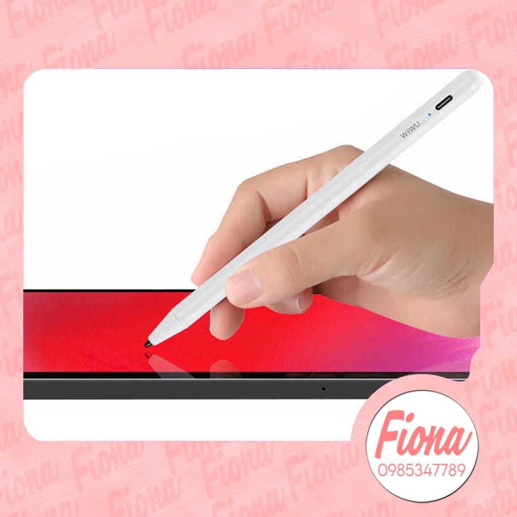 Bút Cảm Ứng WiWu Pencil Pro Cho iPad Viết Vẽ Nghiêng Hơn 60 Độ, Chống Tì Tay, Hít Vào Ipad Hàng Chính Hãng Wiwu