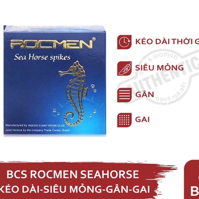 Hộp 3 chiếc bao cao su Rocmen siêu mỏng kéo dài thời gian yêu