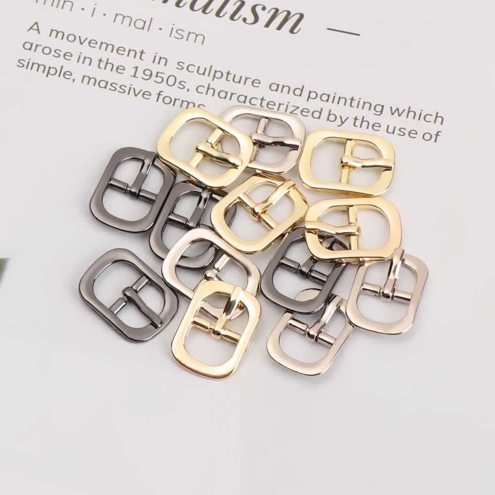 Bộ 5 khóa hình chữ O/trái xoan nhiều màu để tự làm thắt lưng túi xách da