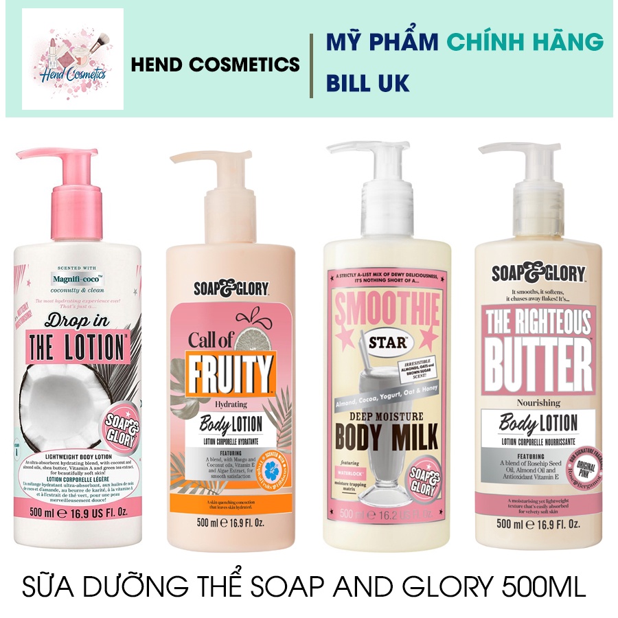 Sữa Dưỡng Thể Soap and Glory Body Lotion 500ml