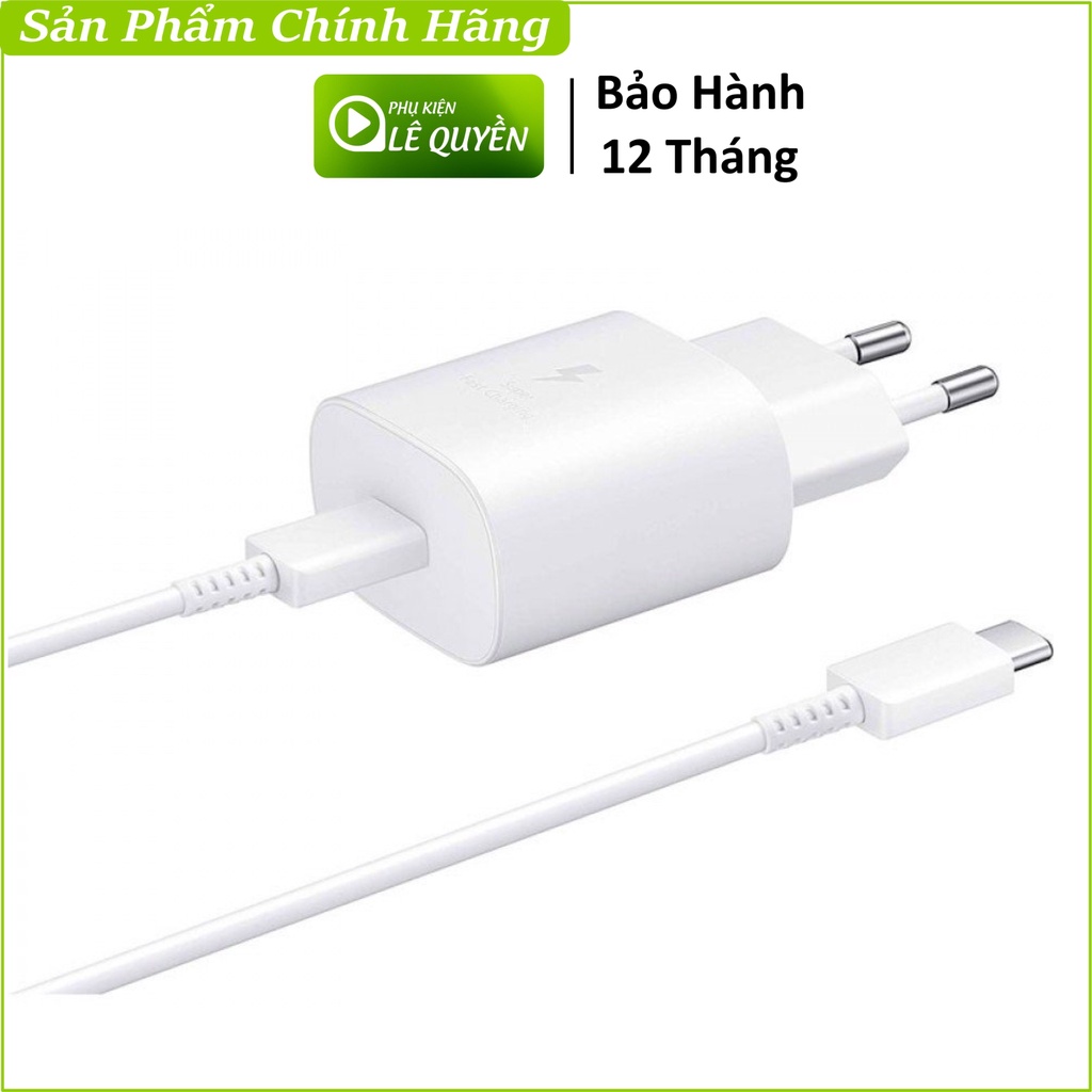 Bộ Sạc Siêu Nhanh 25W Samsung Chính Hãng Bảo Hành 12 Tháng