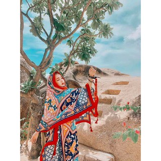 Khăn choàng đi biển ( ảnh thật )